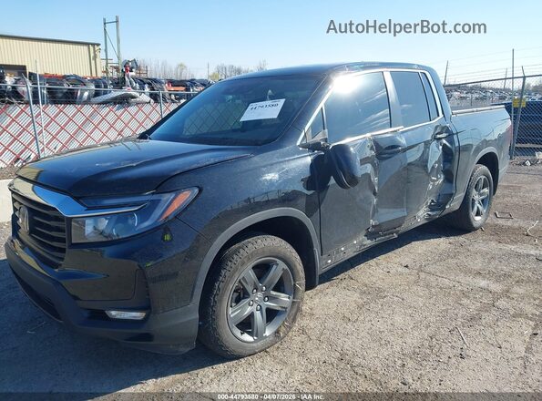 5FPYK3F5XPB038100 2023 HONDA RIDGELINE Black წინა მარცხენა ხედი სამი მეოთხედიდან
