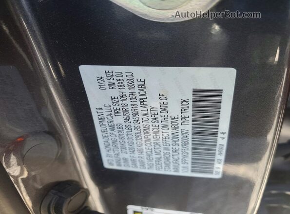 5FPYK3F5XRB004077 2024 HONDA RIDGELINE Угольный Вид подкапотного пространства