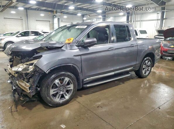 5FPYK3F63JB009179 2018 HONDA RIDGELINE Gray Przód lewy
