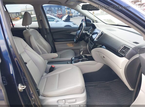 5FPYK3F71KB036455 2019 HONDA RIDGELINE Blue წინა სალონის ხედი