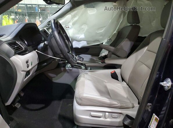 5FPYK3F73KB010598 2019 HONDA RIDGELINE Blue წინა სალონის ხედი