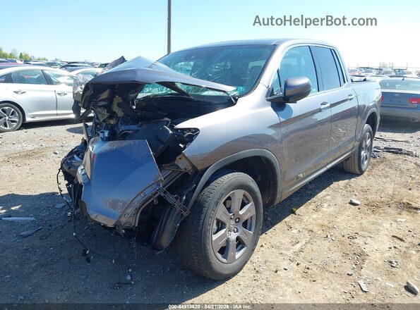 5FPYK3F74LB006884 2020 HONDA RIDGELINE Gray წინა ხედი