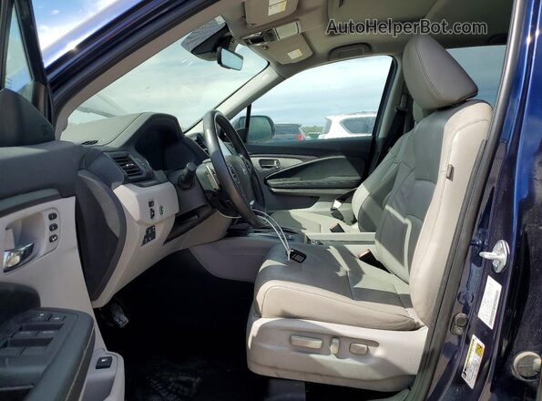5FPYK3F76NB009532 2022 HONDA RIDGELINE Синий Вид салона спереди