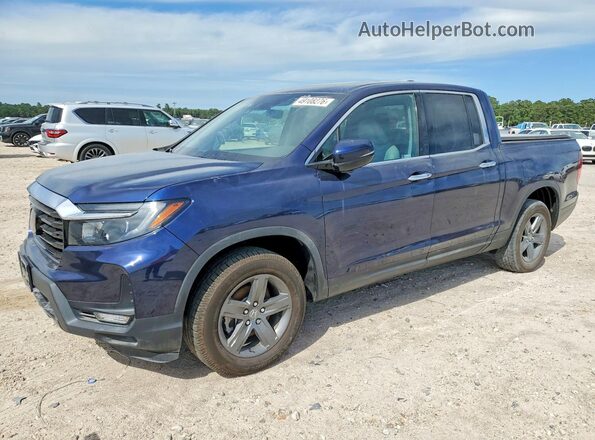 5FPYK3F76NB009532 2022 HONDA RIDGELINE Синий Передняя левая четверть