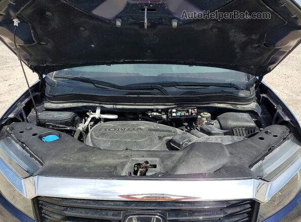 5FPYK3F76NB009532 2022 HONDA RIDGELINE Синий Вид подкапотного пространства