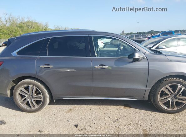 5FRYD4H84HB043003 2017 ACURA MDX Gray ხელსაწყოთა პანელის ხედი
