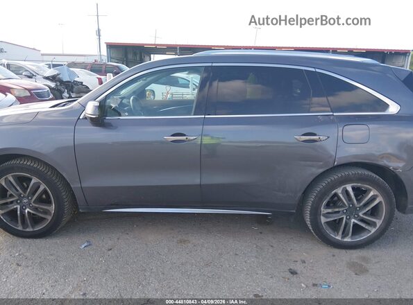 5FRYD4H84HB043003 2017 ACURA MDX Gray უკანა სალონის ხედი