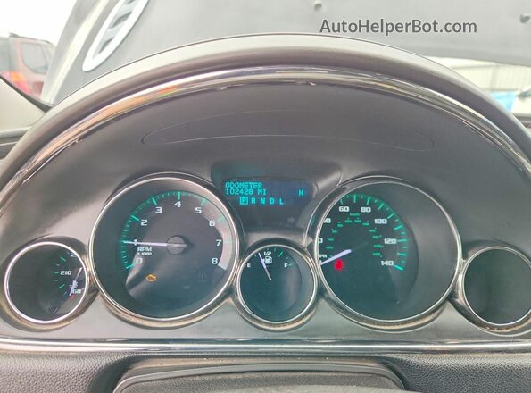 5GAKVBKD2HJ235948 2017 BUICK ENCLAVE Black Instrument cluster view