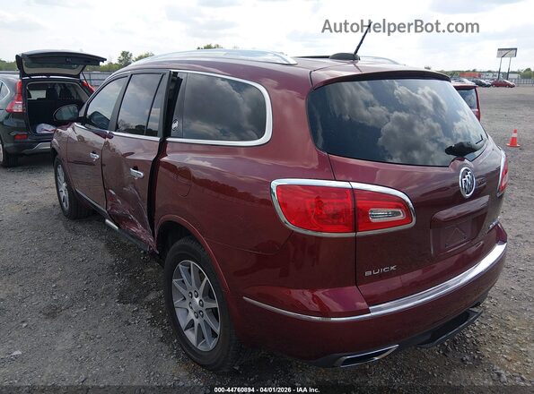 5GAKVBKD6HJ230641 2017 BUICK ENCLAVE Темно-бордовый Задняя левая четверть