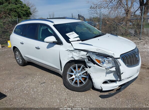 5GAKVBKD6HJ296395 2017 BUICK ENCLAVE Белый Передняя правая четверть