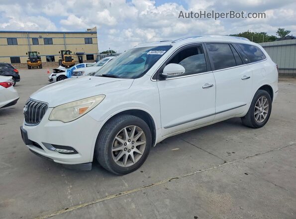 5GAKVBKDXGJ127219 2016 BUICK ENCLAVE Белый Передняя левая четверть