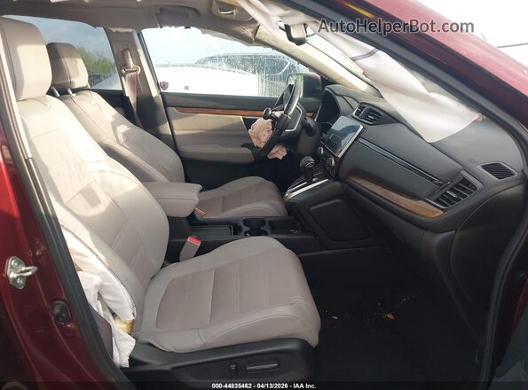 5J6RW1H82KL007758 2019 HONDA CR-V Бордовый Вид салона спереди