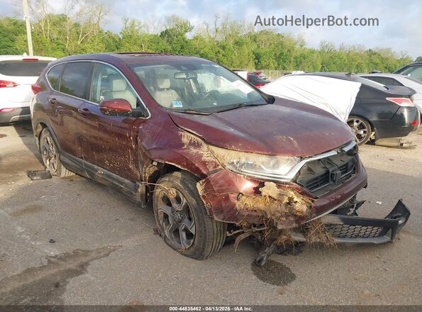5J6RW1H82KL007758 2019 HONDA CR-V Бордовый Передняя правая четверть