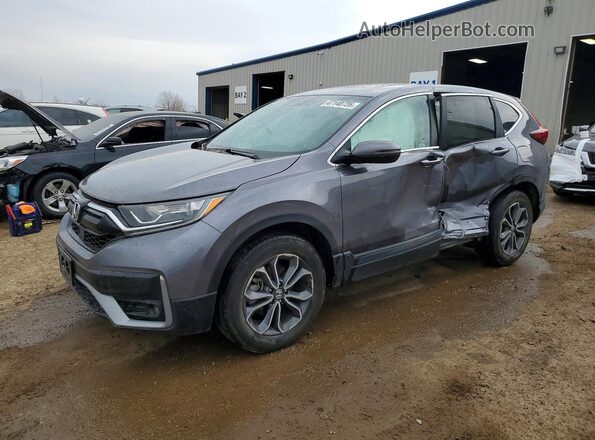 5J6RW2H80ML005662 2021 HONDA CR-V Серый Передняя левая четверть
