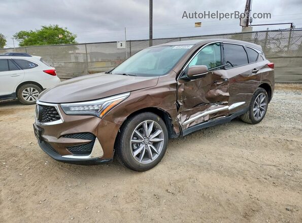 5J8TC1H5XLL020139 2020 ACURA RDX Коричневый Передняя левая четверть