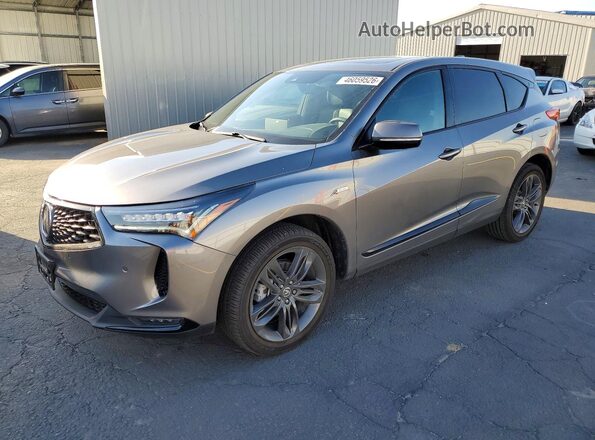 5J8TC1H69PL004092 2023 ACURA RDX Gray Vista tres cuartos delantera izquierda