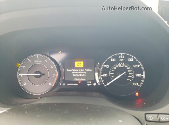 5J8TC2H54ML021262 2021 ACURA RDX Black Instrument cluster view