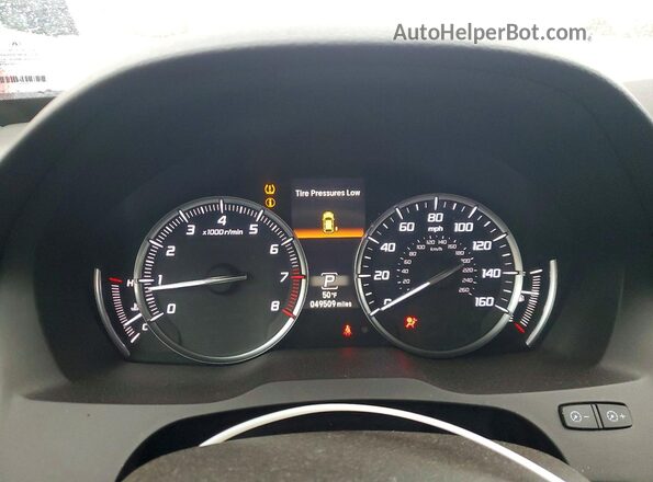5J8YD4H32LL034751 2020 ACURA MDX Черный Вид щитка приборов