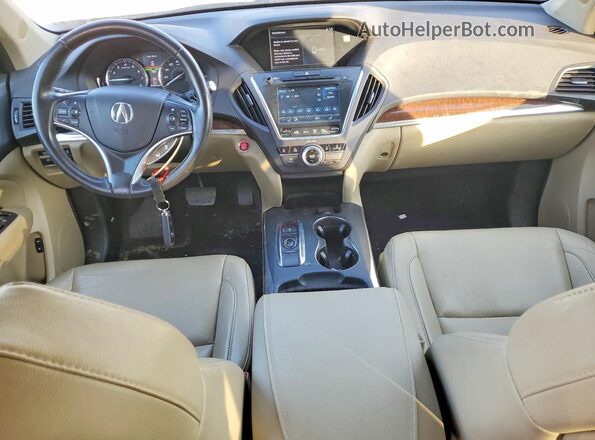 5J8YD4H57JL011237 2018 ACURA MDX Black Առջևի վահանակի տեսք