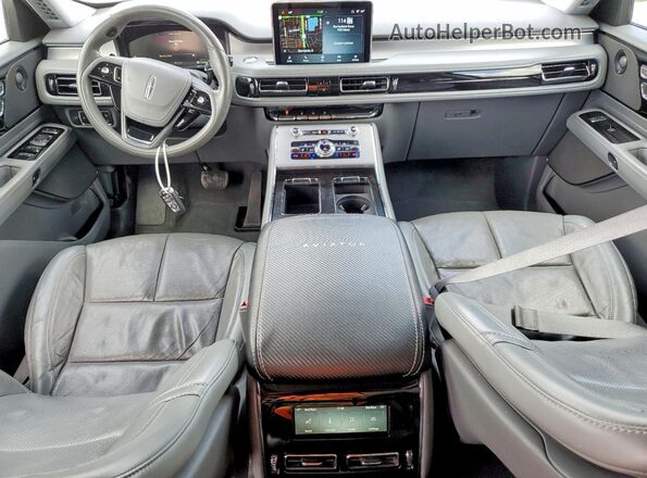 5LM5J7WC4LGL36395 2020 LINCOLN AVIATOR Серебряный Вид панели приборов