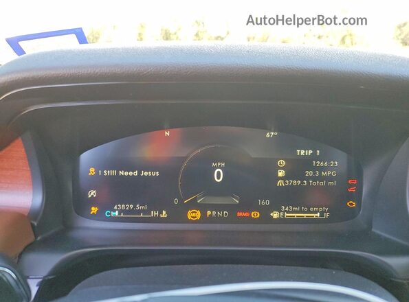 5LM5J7WC8RGL02663 2024 LINCOLN AVIATOR Белый Вид щитка приборов
