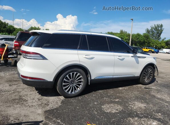 5LM5J7WCXMGL03399 2021 LINCOLN AVIATOR White Задня права чверть