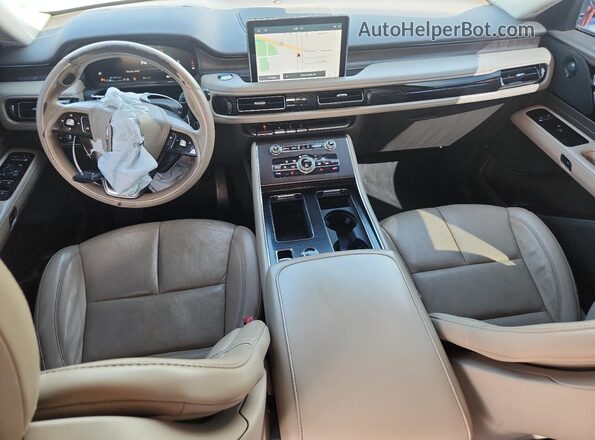 5LM5J7WCXMGL03399 2021 LINCOLN AVIATOR White Вид панелі приладів