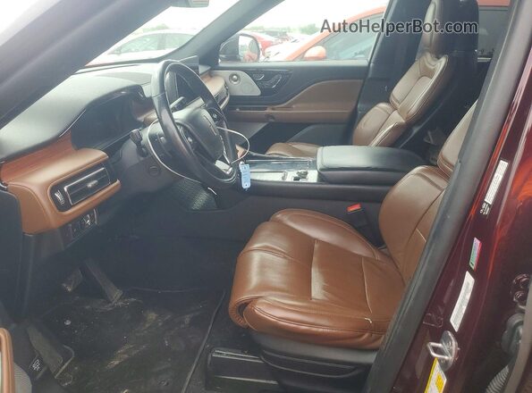 5LM5J7XC5LGL09625 2020 LINCOLN AVIATOR Бордовый Вид салона спереди
