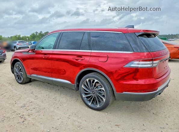 5LM5J7XC5SGL06593 2025 LINCOLN AVIATOR Red უკანა მარცხენა