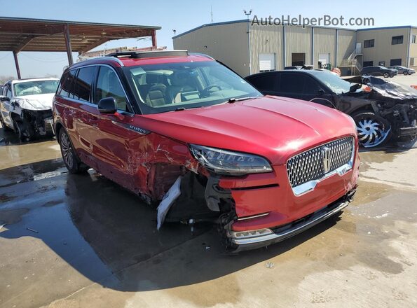 5LM5J7XC8LGL06864 2020 LINCOLN AVIATOR Красный Вид наклейки с VIN-кодом