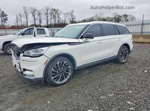 5LM5J7XC9LGL34348 2020 LINCOLN AVIATOR Белый Передняя левая четверть