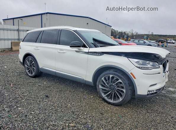 5LM5J7XC9LGL34348 2020 LINCOLN AVIATOR Белый Передняя правая четверть