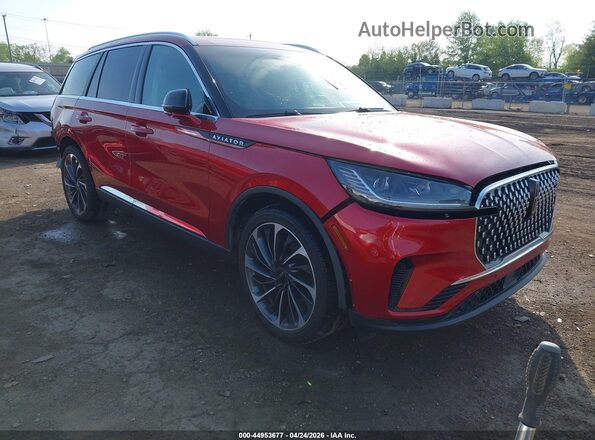 5LM5J7XC9SGL27124 2025 LINCOLN AVIATOR Темно-бордовый Передняя правая четверть