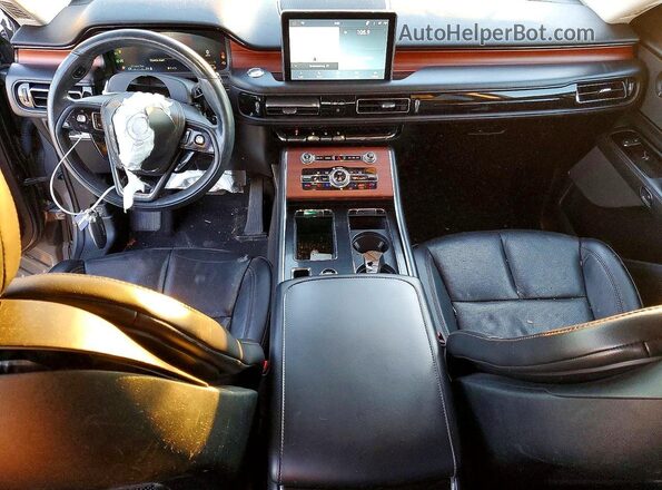 5LM5J7XCXMGL07063 2021 LINCOLN AVIATOR Серебряный Вид панели приборов