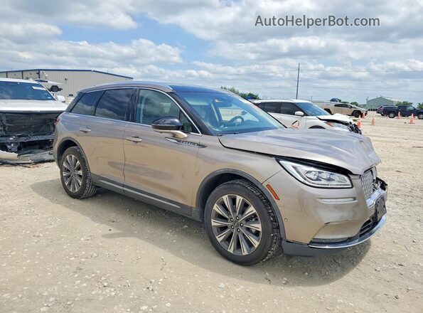5LMCJ2C90LUL21736 2020 LINCOLN CORSAIR Желто-коричневый Передняя правая четверть