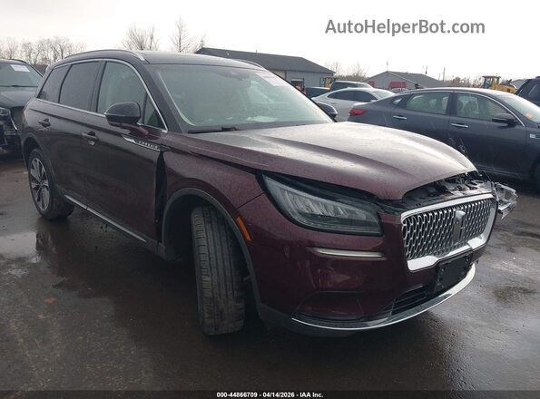 5LMCJ2D98LUL06982 2020 LINCOLN CORSAIR Темно-бордовый Передняя правая четверть