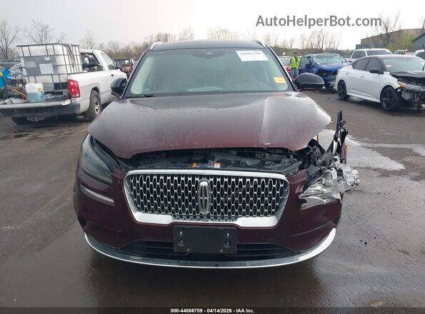 5LMCJ2D98LUL06982 2020 LINCOLN CORSAIR Темно-бордовый Вид щитка приборов