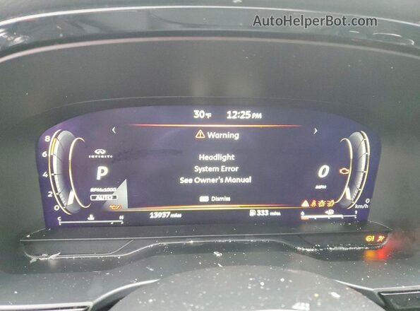 5N1AL1FS5TC331715 2026 INFINITI QX60 Blue Вид щитка приладів