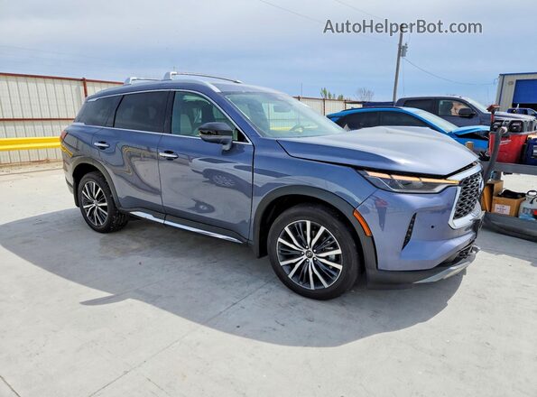 5N1AL1GS0SC342926 2025 INFINITI QX60 Синий Передняя правая четверть