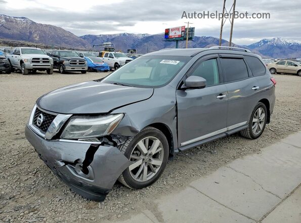 5N1AR2MM2GC619450 2016 NISSAN PATHFINDER Gray Передня ліва чверть