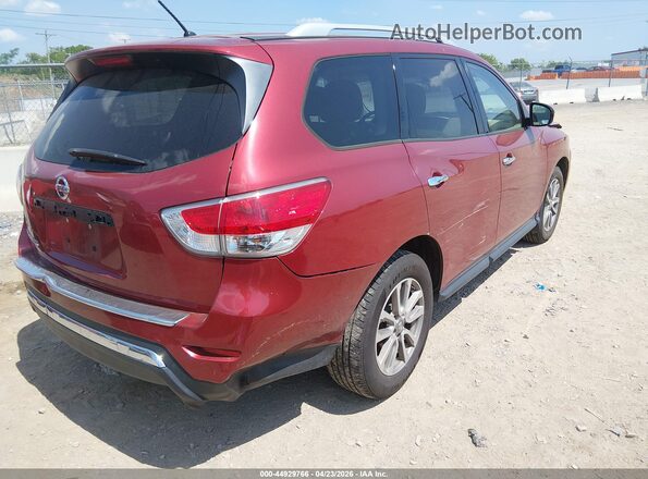 5N1AR2MN3GC661411 2016 NISSAN PATHFINDER Темно-бордовый Задняя правая четверть