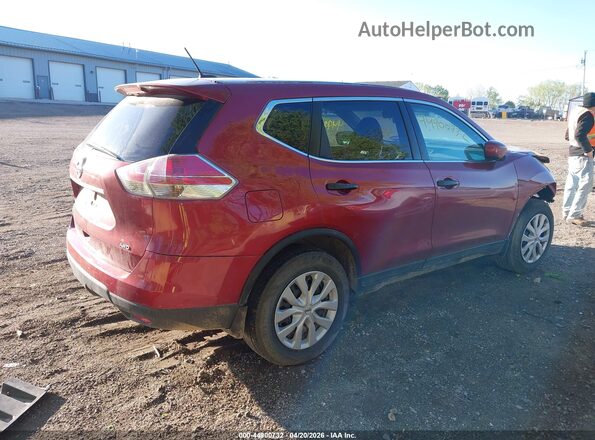 5N1AT2MM4GC865711 2016 NISSAN ROGUE Красный Задняя правая четверть