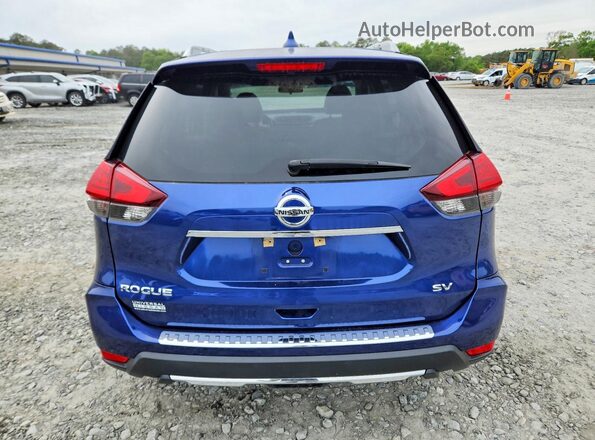 5N1AT2MN1HC759601 2017 NISSAN ROGUE Blue Widok z tyłu