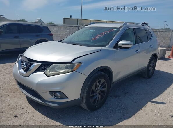 5N1AT2MT1GC830227 2016 NISSAN ROGUE Серебряный Передняя левая четверть