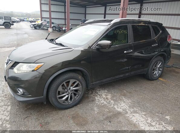 5N1AT2MV7GC817595 2016 NISSAN ROGUE Green Передня ліва чверть