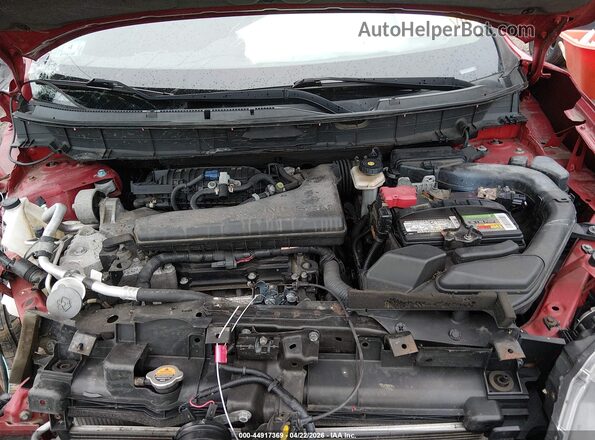 5N1AT2MVXHC732767 2017 NISSAN ROGUE Red Widok z tyłu