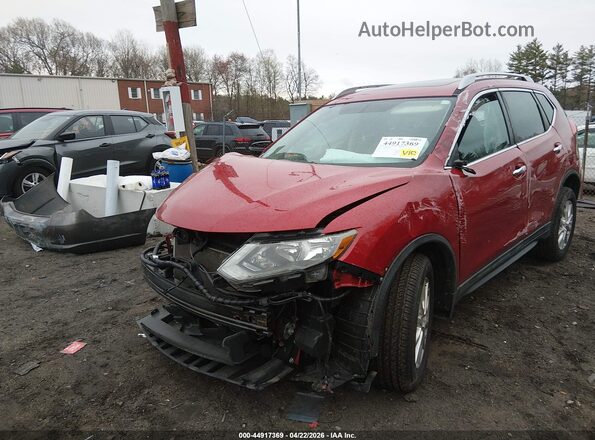 5N1AT2MVXHC732767 2017 NISSAN ROGUE Red Przód lewy