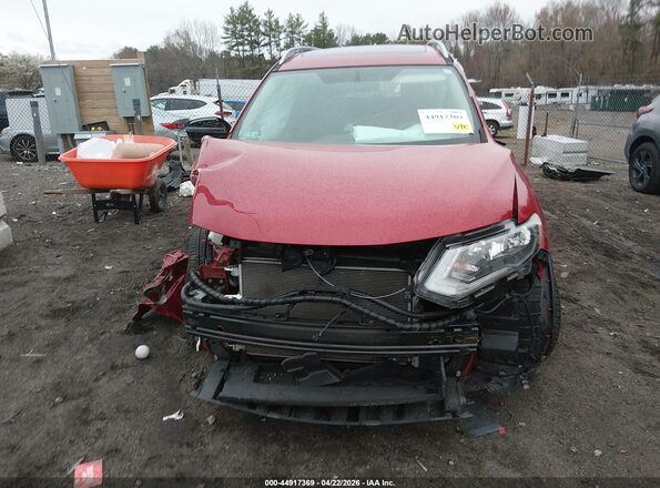 5N1AT2MVXHC732767 2017 NISSAN ROGUE Red Widok wnętrza z tyłu