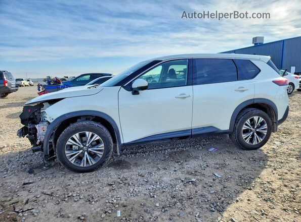 5N1AT3BA7MC804881 2021 NISSAN ROGUE White წინა მარცხენა ხედი სამი მეოთხედიდან