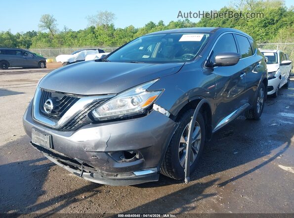 5N1AZ2MH1HN178564 2017 NISSAN MURANO Gray Vista tres cuartos delantera izquierda
